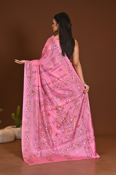 BELENDED SILK KANTHA SAREE