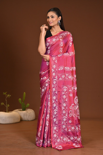 BELENDED SILK KANTHA SAREE