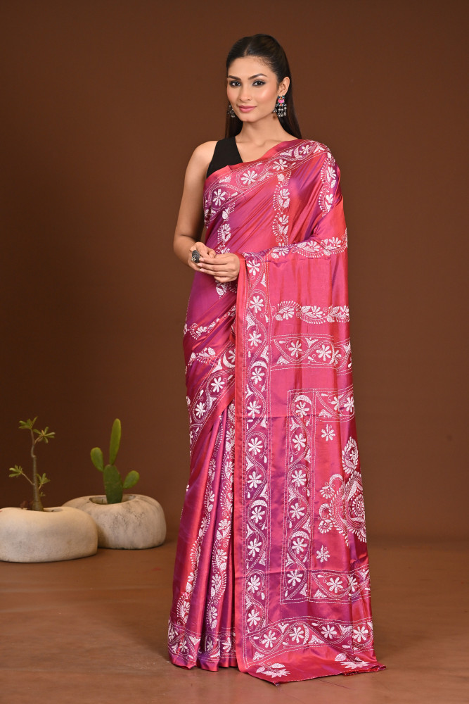 BELENDED SILK KANTHA SAREE