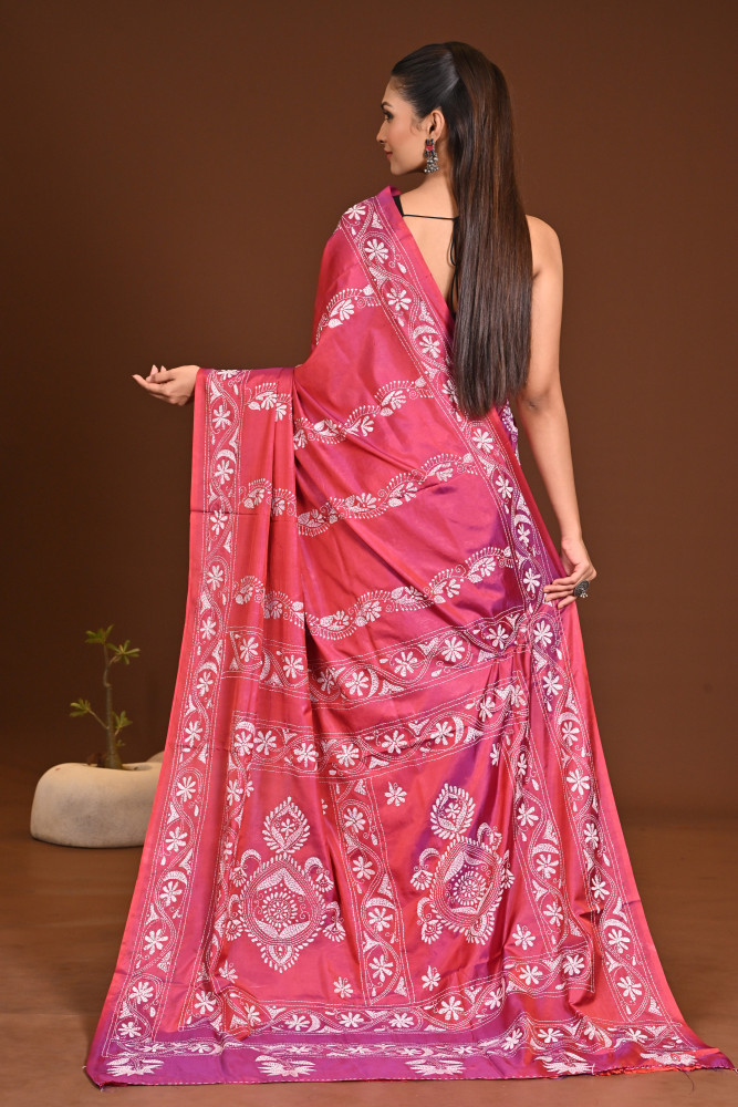 BELENDED SILK KANTHA SAREE