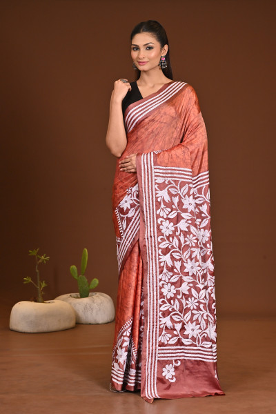 BELENDED SILK KANTHA SAREE