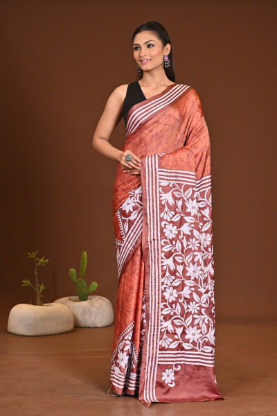 BELENDED SILK KANTHA SAREE