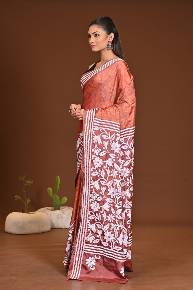 BELENDED SILK KANTHA SAREE