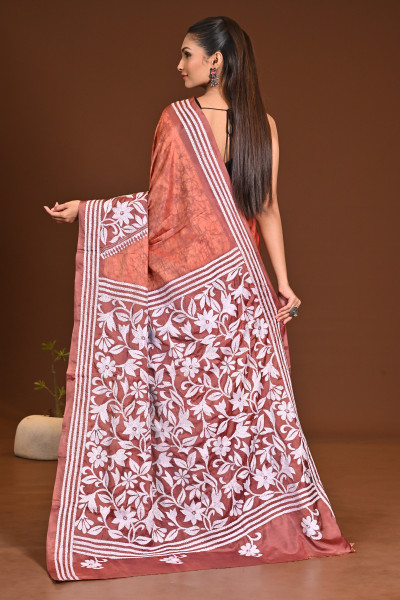 BELENDED SILK KANTHA SAREE