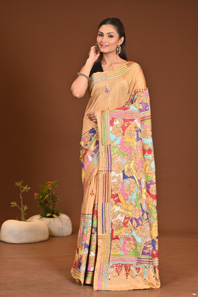 BELENDED SILK KANTHA SAREE