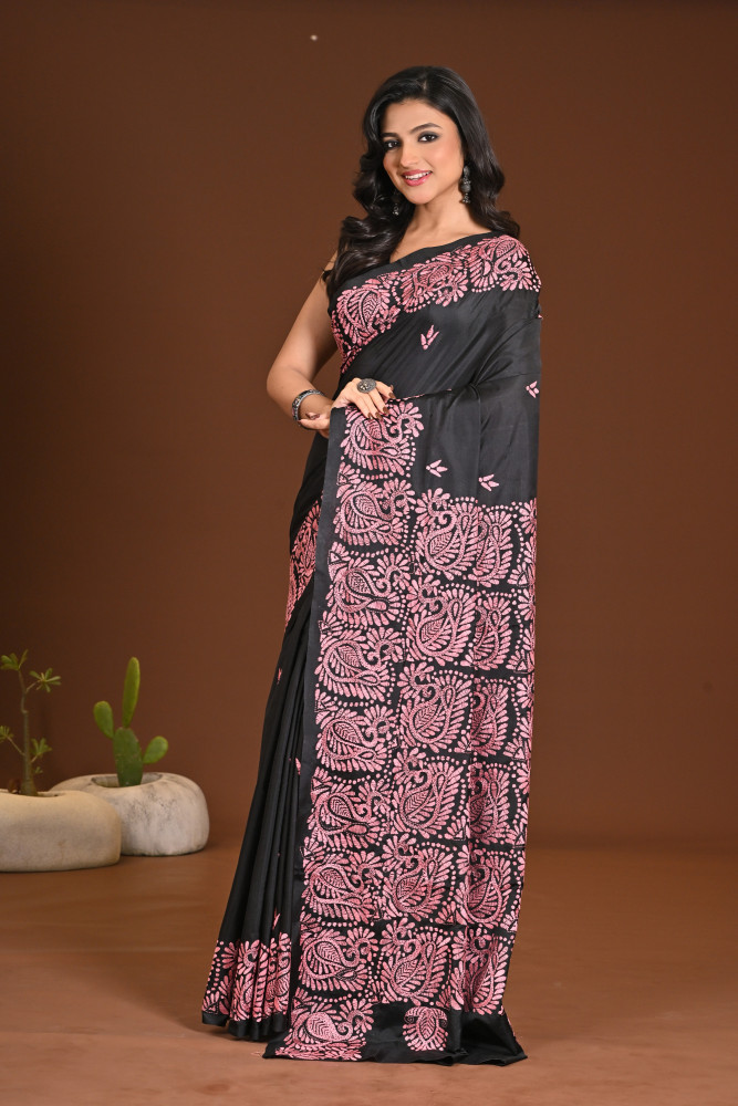 BELENDED SILK KANTHA SAREE