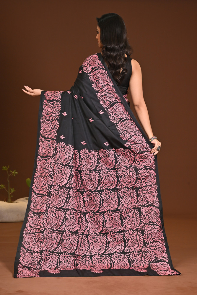 BELENDED SILK KANTHA SAREE
