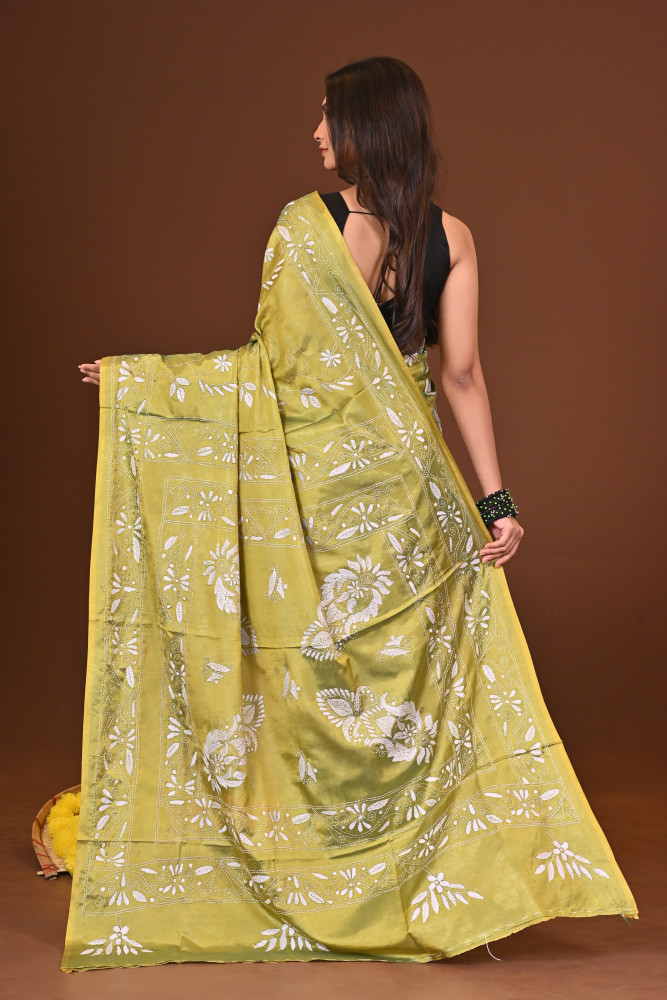 BONOLOTA BLENDED SILK KANTHA SAREE