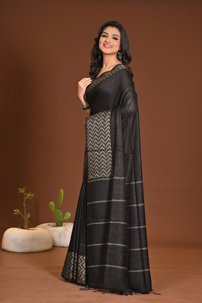 COTTON FISHBONE SAREE