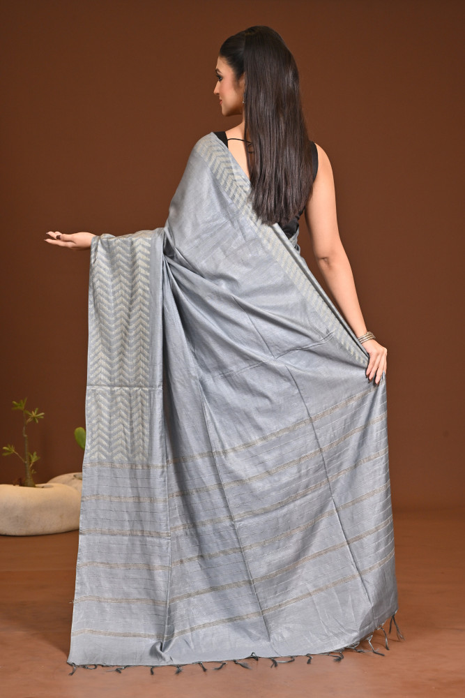 COTTON FISHBONE SAREE