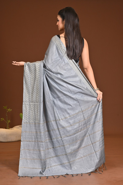 COTTON FISHBONE SAREE