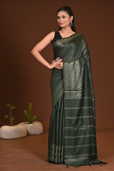 COTTON FISHBONE SAREE