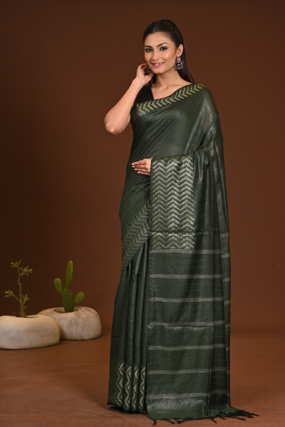 COTTON FISHBONE SAREE