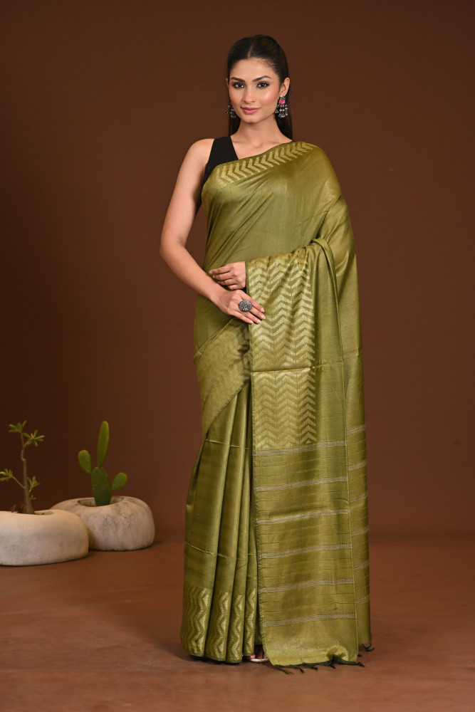 Image of COTTON FISHBONE SAREE