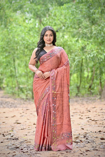 JAYA BLENDED SILK KANTHA SAREE