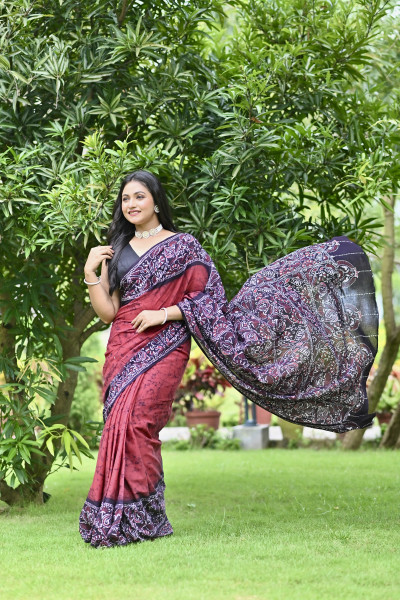 RAJARAJESHWARI HAND BATIK SAREE