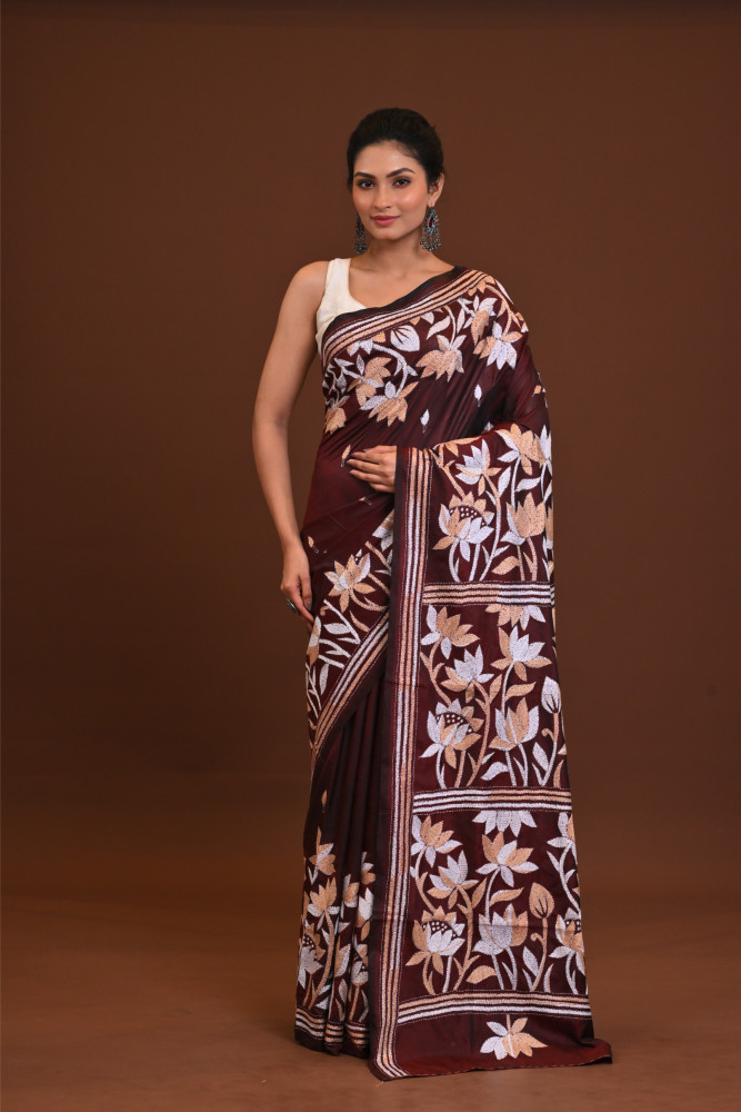 Blended Silk Kantha Saree