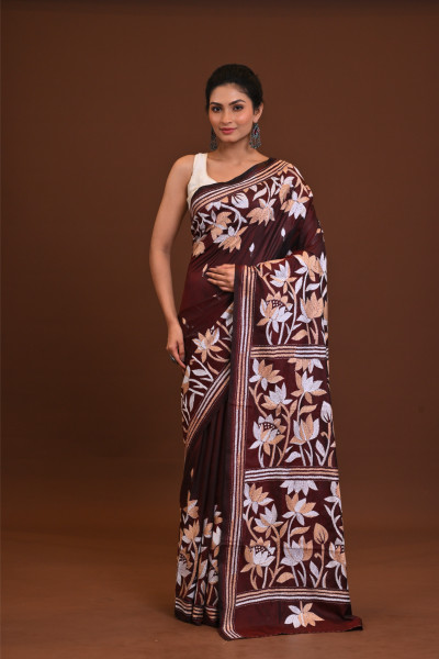 Blended Silk Kantha Saree