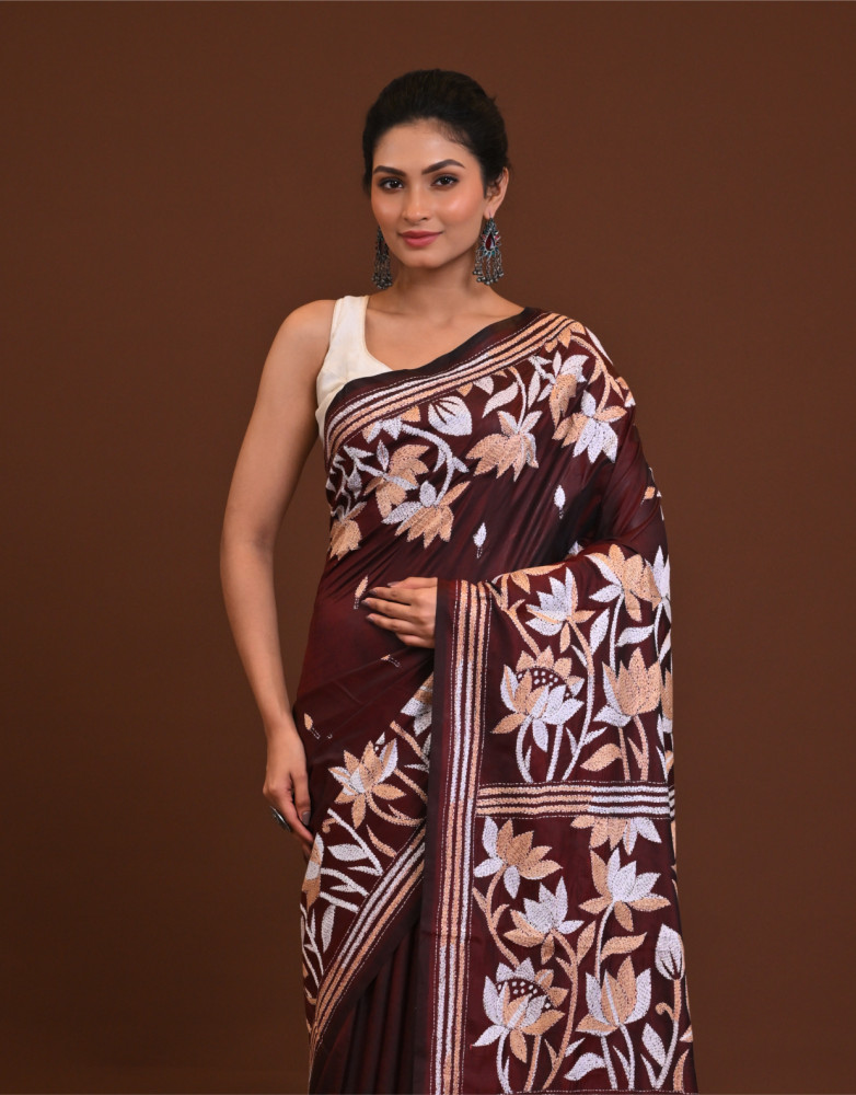 Blended Silk Kantha Saree