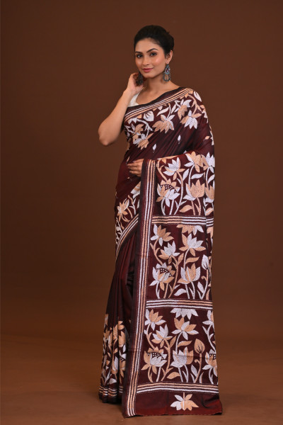 Blended Silk Kantha Saree