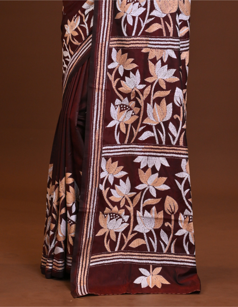 Blended Silk Kantha Saree