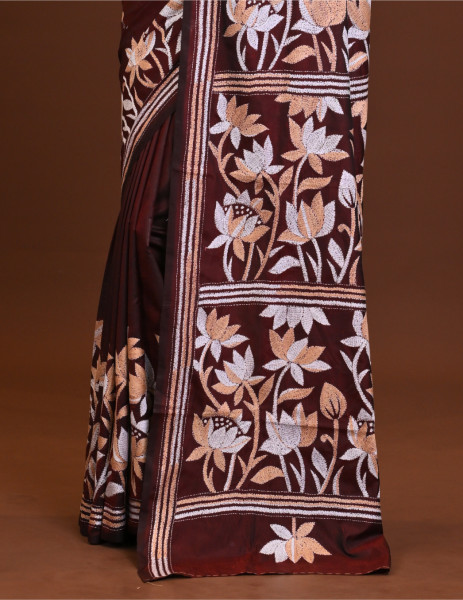 Blended Silk Kantha Saree