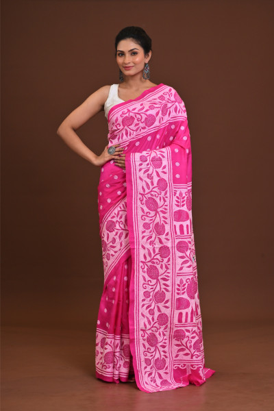 Pure Silk Kantha Saree