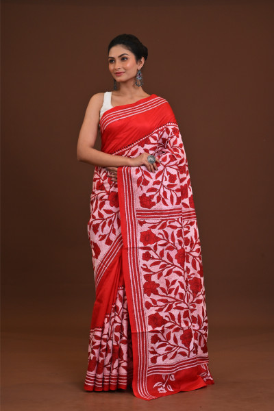 Pure Silk Kantha Saree