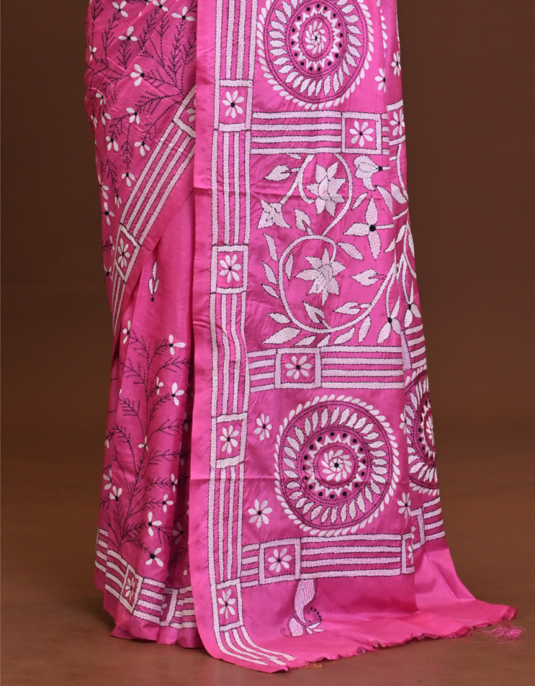 Blended Silk Kantha Saree