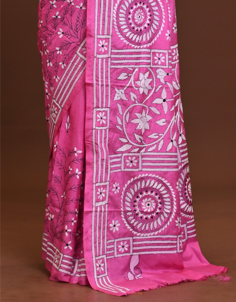 Blended Silk Kantha Saree