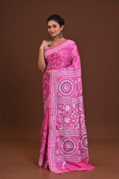 Blended Silk Kantha Saree