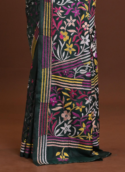 Blended Silk Kantha Saree
