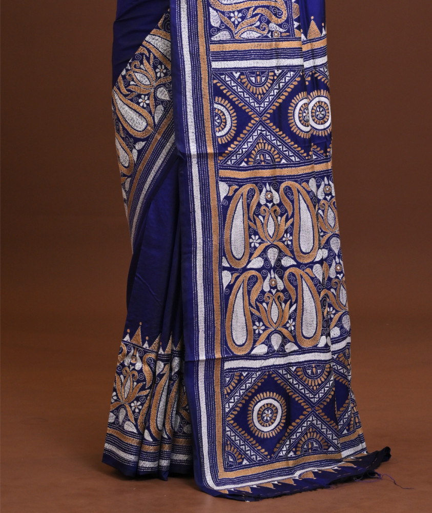 Pure Silk Kantha Saree