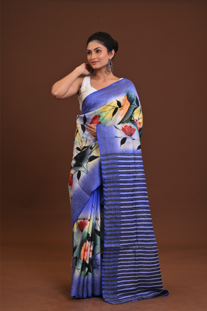 Jalchuri Silk Katha Saree