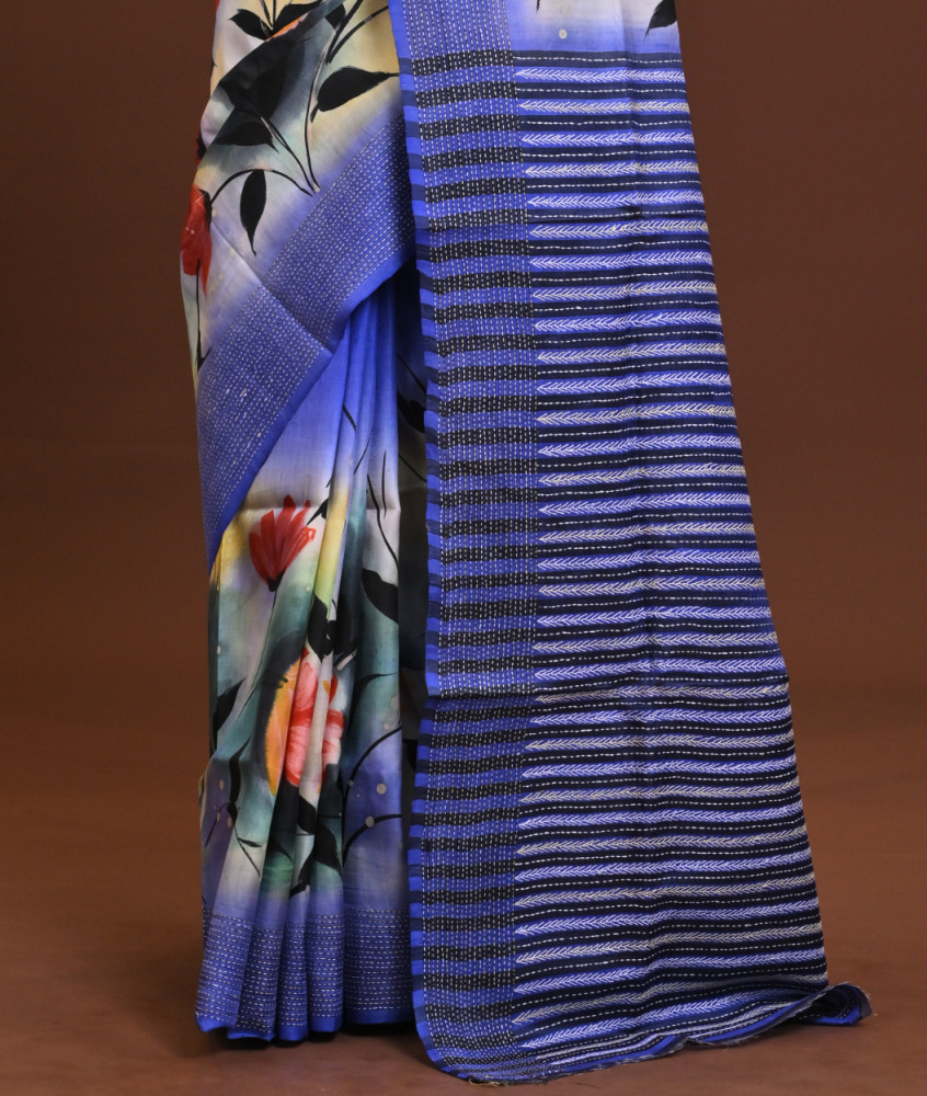 Jalchuri Silk Katha Saree