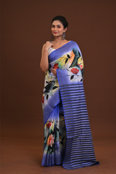 Jalchuri Silk Katha Saree