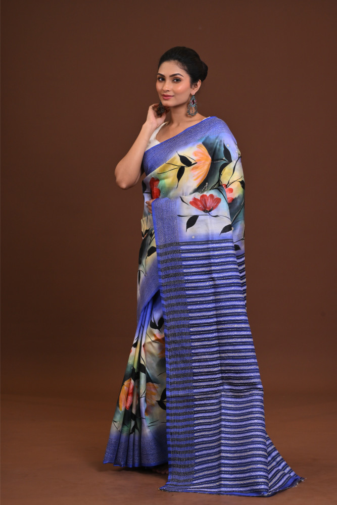 Jalchuri Silk Katha Saree