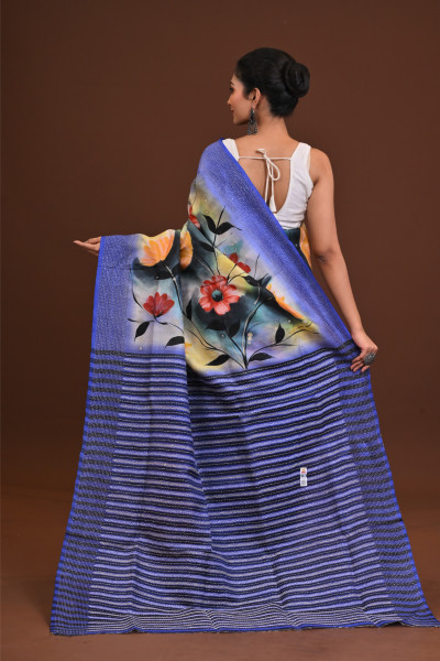 Jalchuri Silk Katha Saree