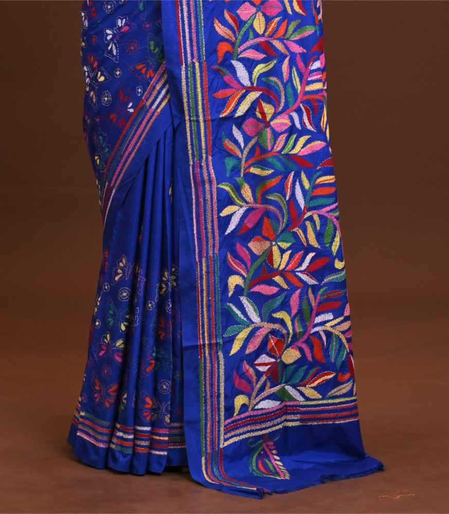 Blended Silk Kantha Saree