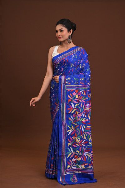 Blended Silk Kantha Saree