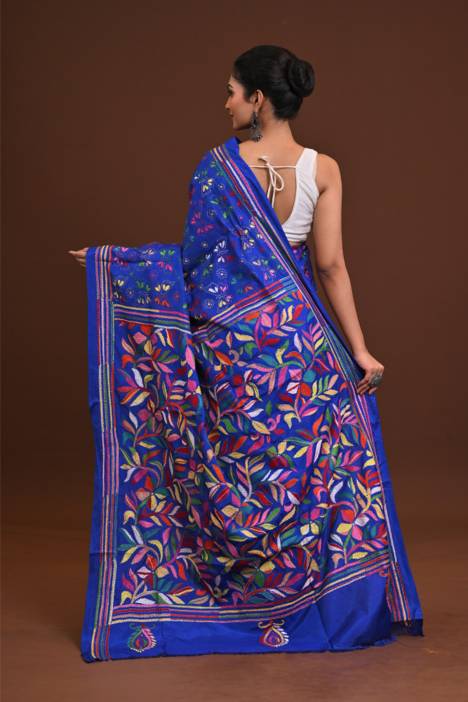 Blended Silk Kantha Saree