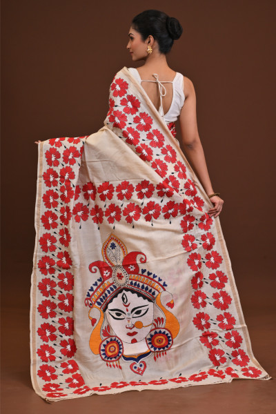 Pure Silk Kantha Saree