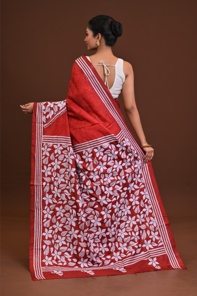 Blended Silk Kantha Saree