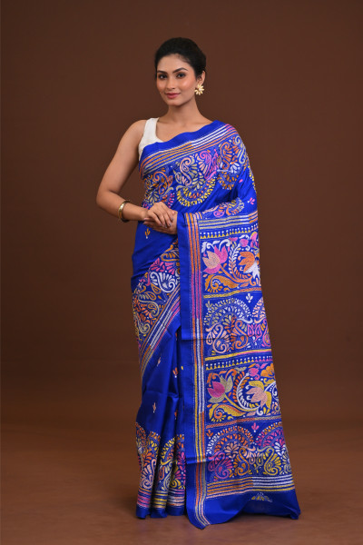 Pure Silk Kantha Saree