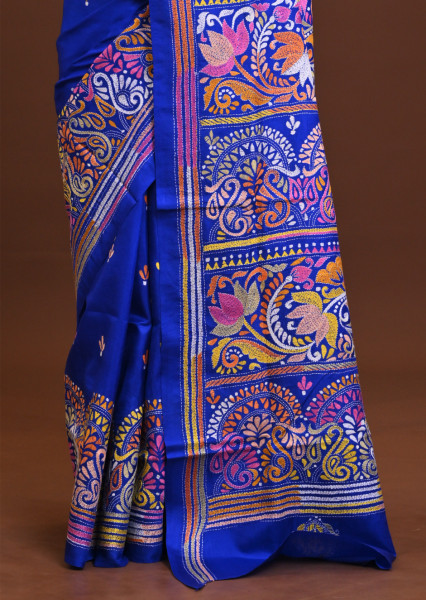 Pure Silk Kantha Saree