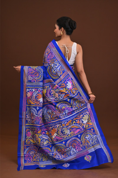 Pure Silk Kantha Saree