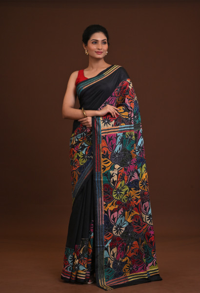 Blended Silk Kantha Saree