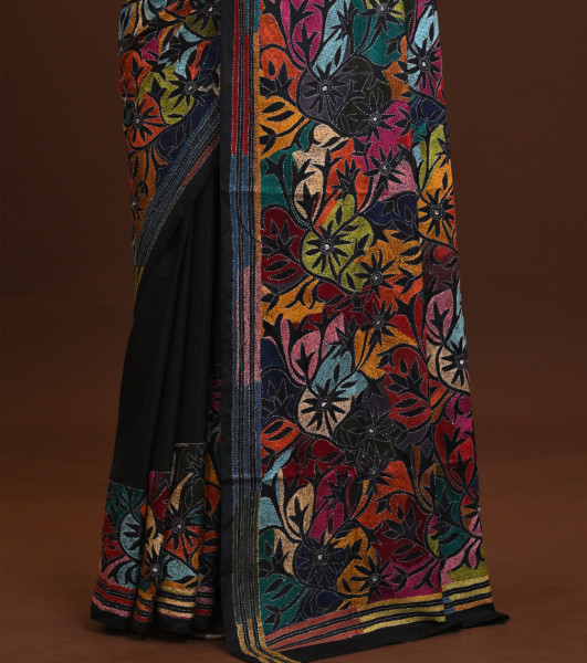 Blended Silk Kantha Saree