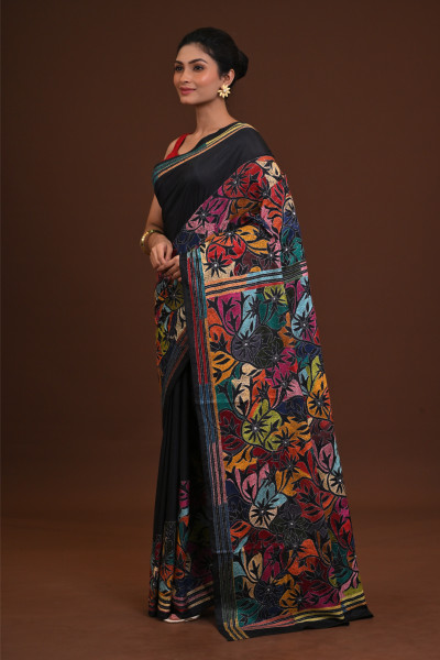 Blended Silk Kantha Saree