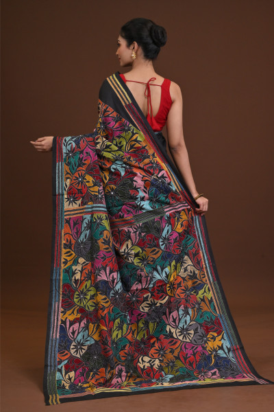 Blended Silk Kantha Saree
